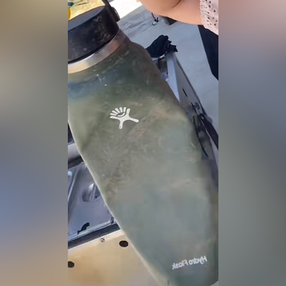Slightly dented hydroflask